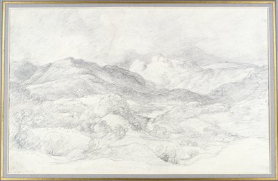 Langdale Pikes from Elterwater, 4th September 1806 by John Constable